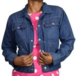 Ranchcraft Denim Jean Jacket Blue JC Penney Western 70s Vintage Ranch Size Small